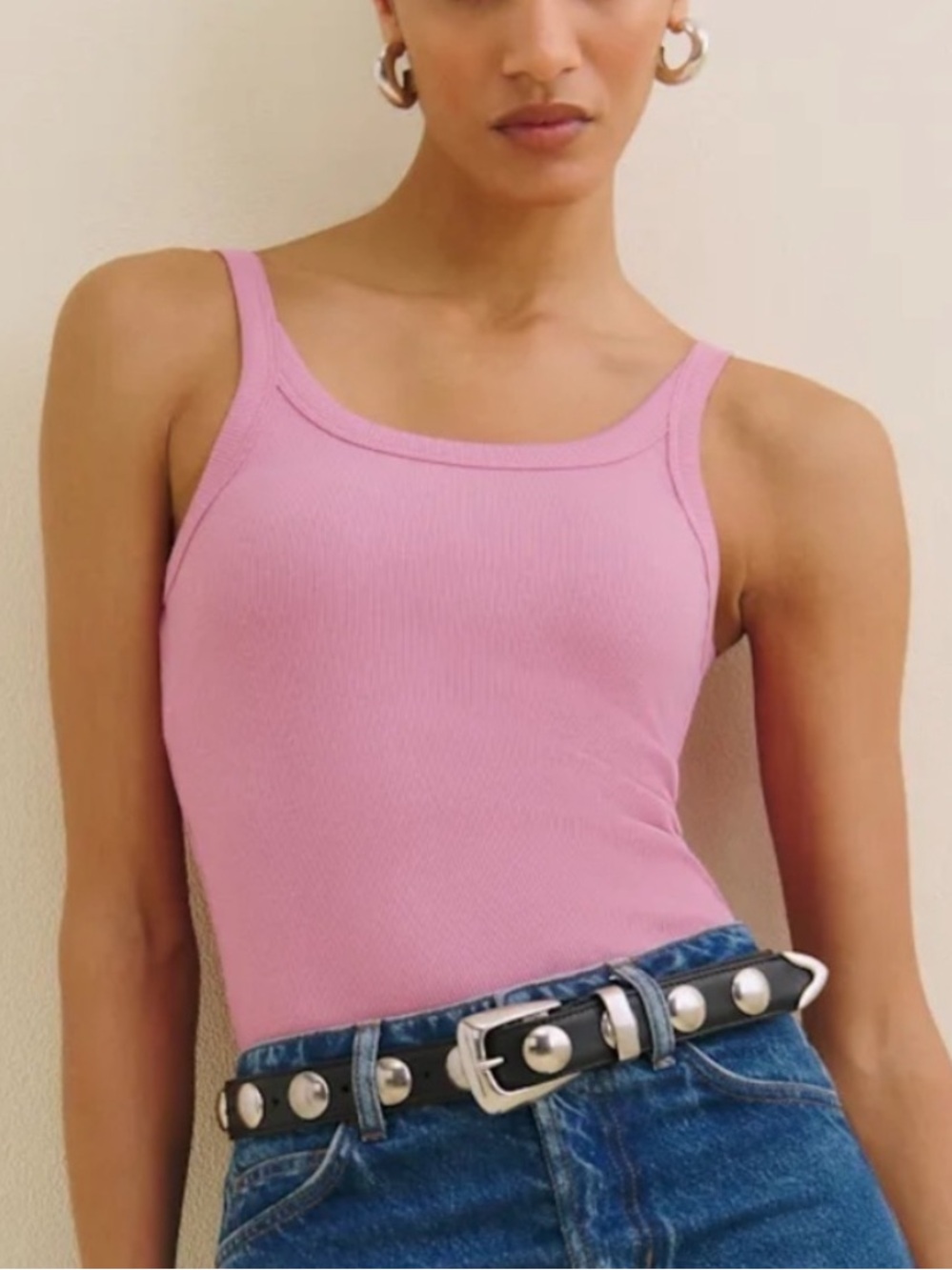 Reformation Callie pink tank